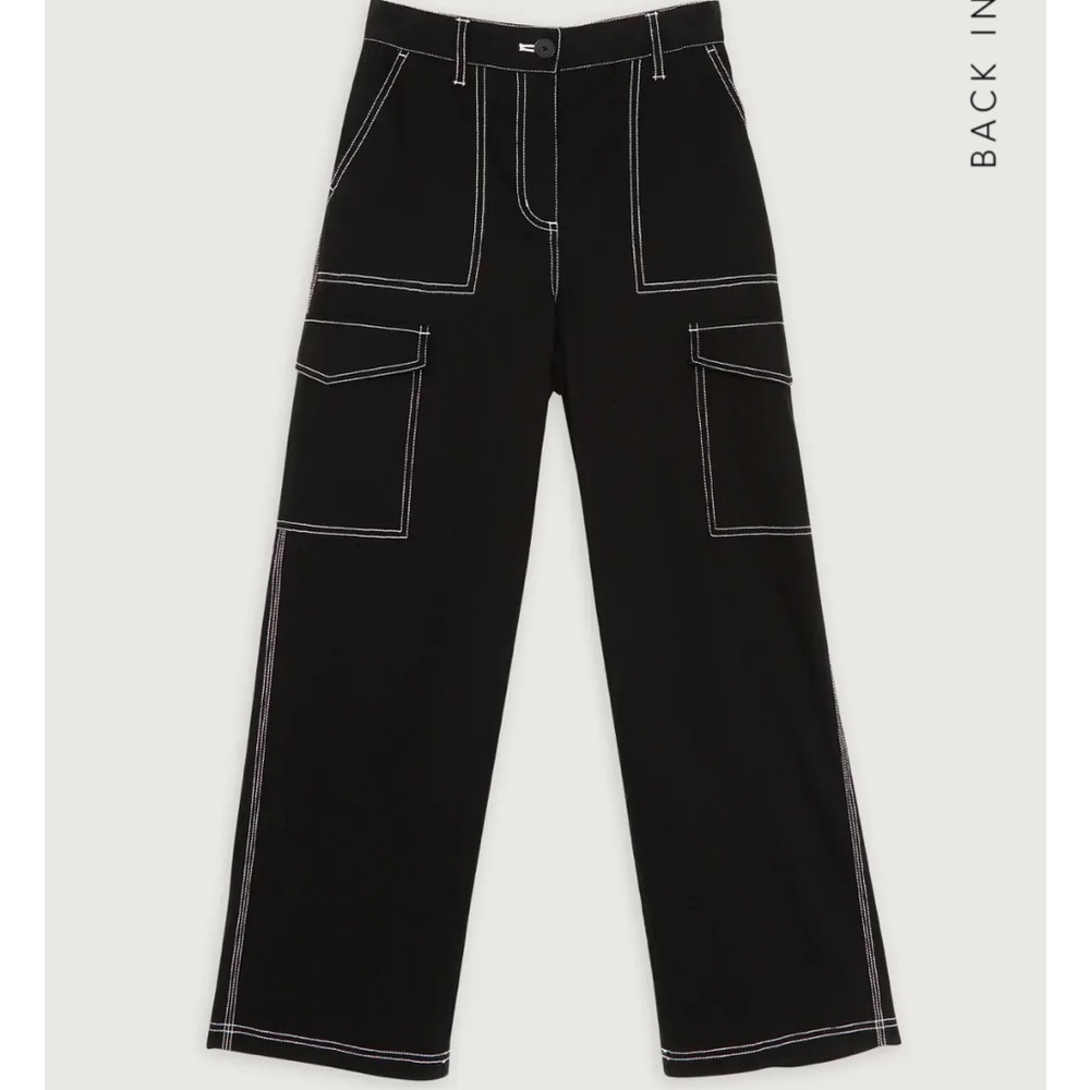 CARGO PANTS BLACK - OAK + FORT